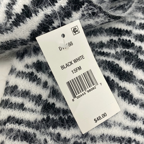 DKNY Fuzzy Animal Print Beanie Hat and Scarf Set - Picture 7 of 15